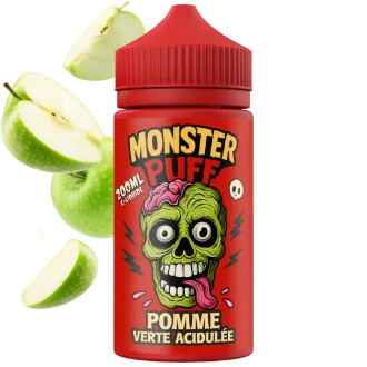 E-liquide Pomme Verte Acidulée 200ml – Monster Puff