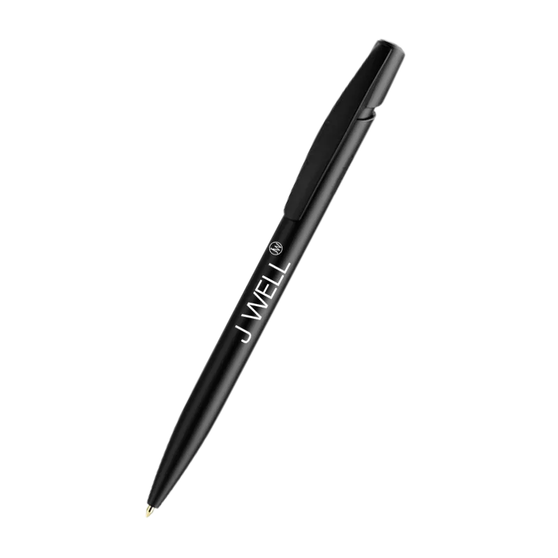 Stylo J WELL à bille rétractable noir – pointe ronde et encre noire | J WELL