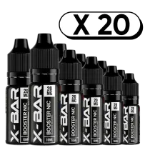 Pack X20 Booster de nicotine 10ml en 20mg/ml - X-Bar