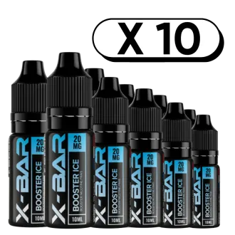 Pack X10 Booster Fresh 10ml en 20mg/ml - X-Bar