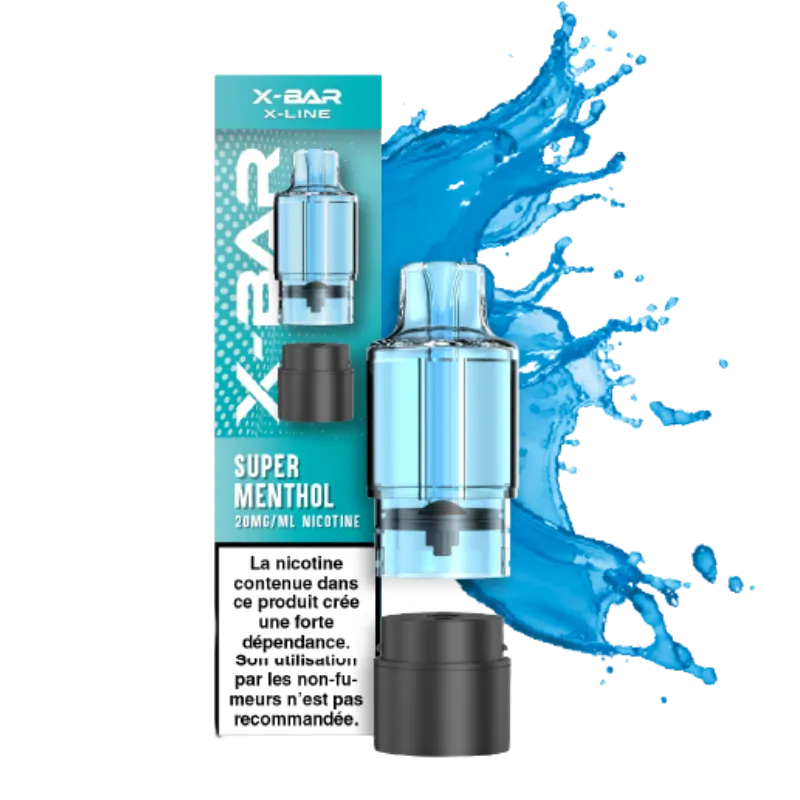Pod X-Line Pro 15K – Super Menthol | X-Bar