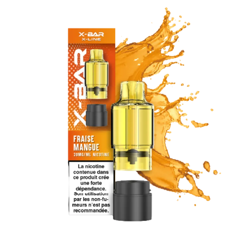 Pod X-Line Pro 15K – Fraise Mangue | X-Bar