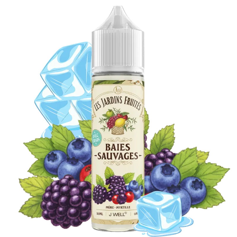 E-Liquide 50ml Baies Sauvages  - J WELL