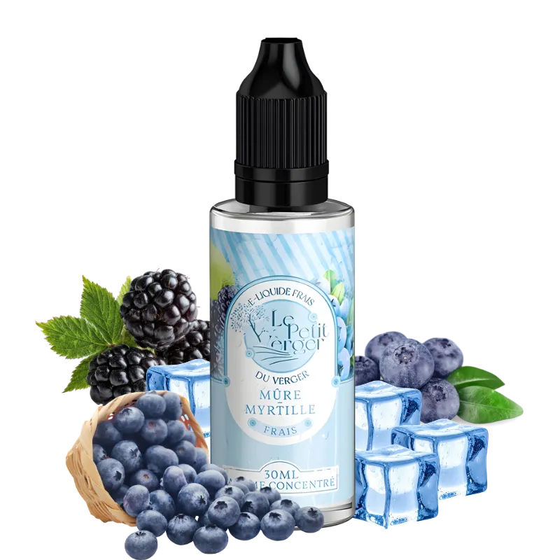 Arôme concentré 30ml Mûre Myrtille Frais - Le Petit Verger
