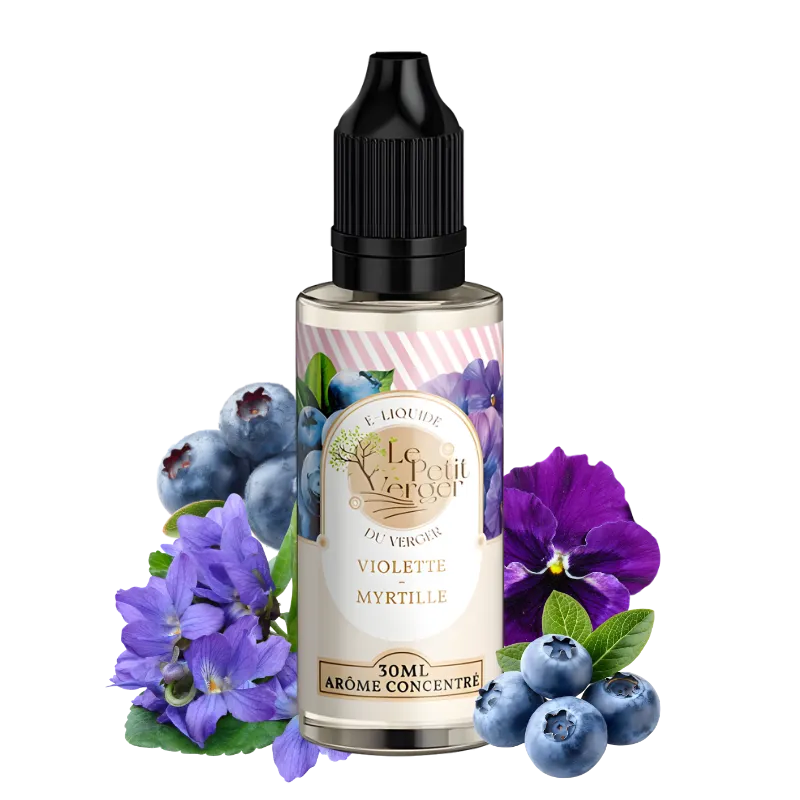 Arôme concentré 30ml Violette Myrtille - Le Petit Verger