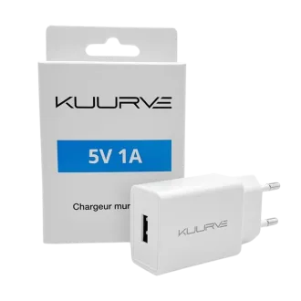Adaptateur secteur USB 1A/5V - Kuurve