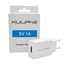 Adaptateur secteur USB 1A/5V - Kuurve