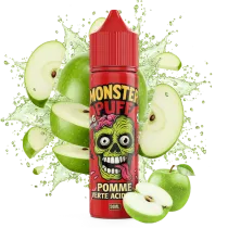 E-liquide Pomme Verte Acidulée 50ml – Monster Puff