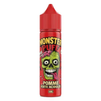 E-liquide Pomme Verte Acidulée 50ml – Monster Puff