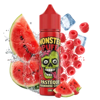 E-liquide Pastèque Framboise Givrée 50ml – Monster Puff