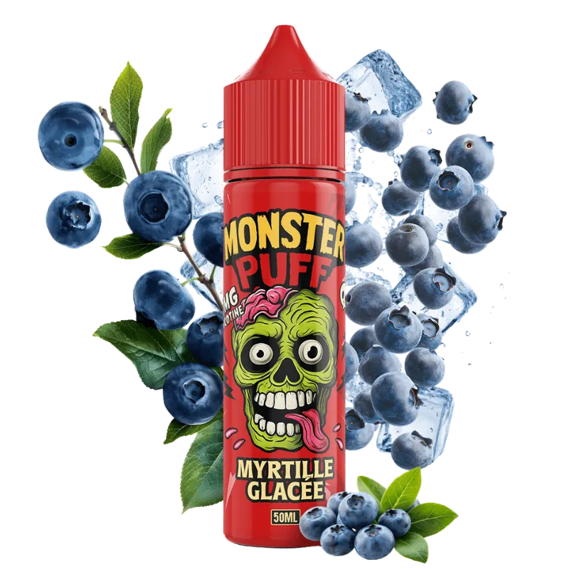 E-liquide Myrtille Glacée 50ml – Monster Puff
