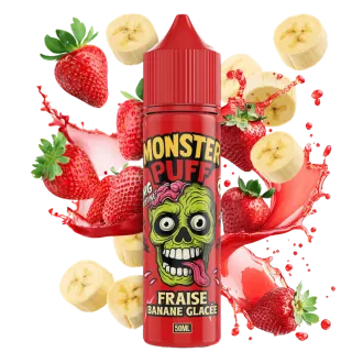 E-liquide Fraise Banane 50ml – Monster Puff