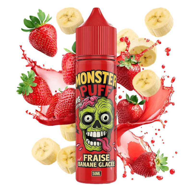 E-liquide Fraise Banane 50ml – Monster Puff