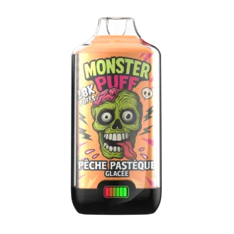 Monster Puff 28K – Pêche Pastèque Glacée  –  Rechargeable I J WELL
