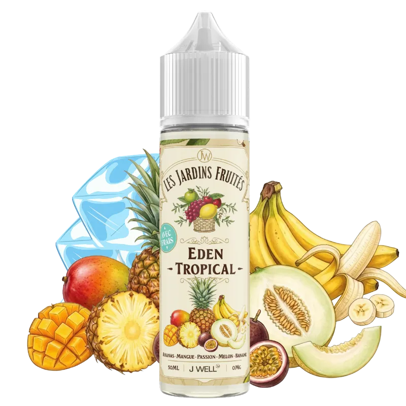 E-Liquide 50ml Eden Tropical  - J WELL