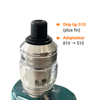 Adaptateur Drip Tip 810 vers 510 | We Are Vape