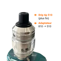 Adaptateur Drip Tip 810 vers 510 | We Are Vape