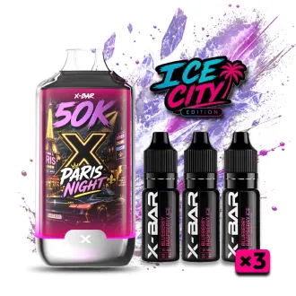 Puff Ice City 50K – Paris Night – Rechargeable I X-Bar