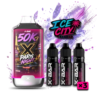 Puff Ice City 50K – Paris Night – Rechargeable I X-Bar