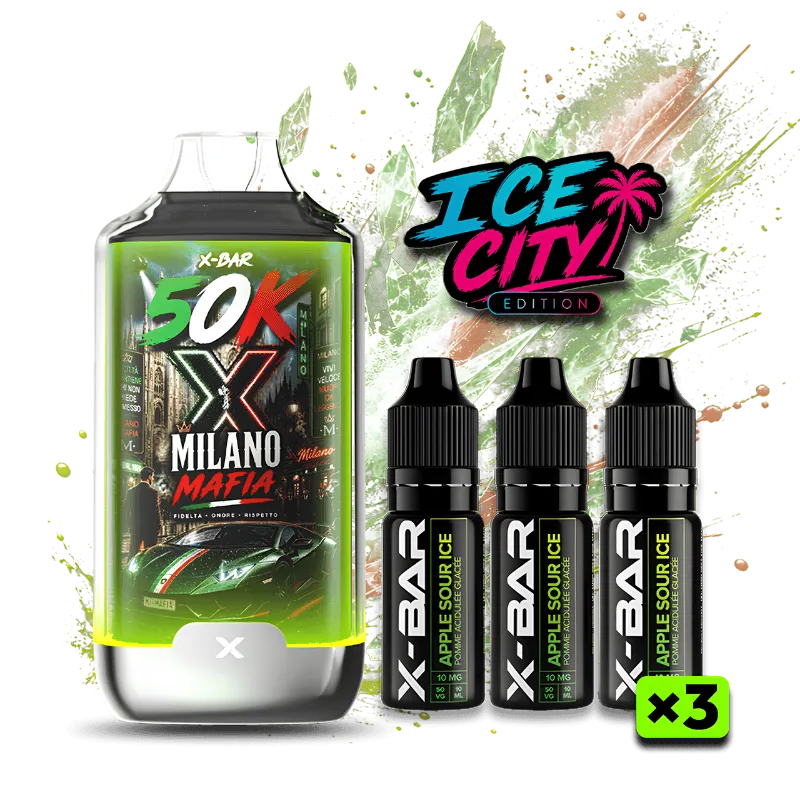 Puff Ice City 50K – Milano Mafia – Rechargeable I X-Bar