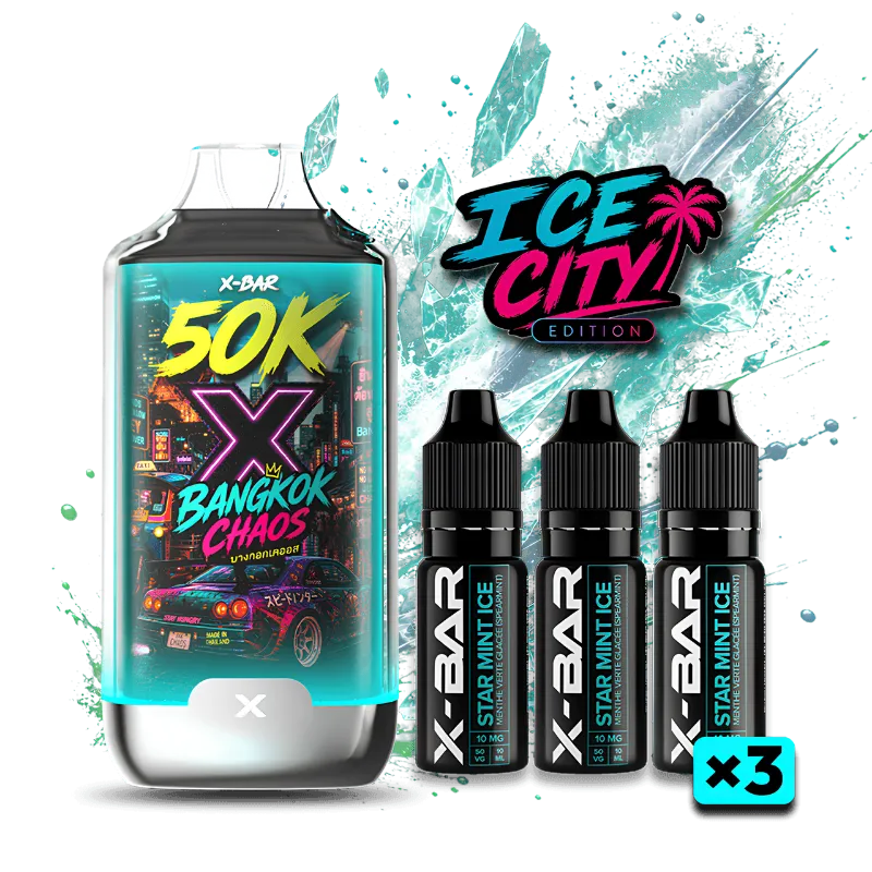 Puff Ice City 50K – Bangkok Chaos – Rechargeable I X-Bar