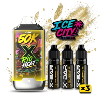 Puff Ice City 50K – Rio Heat  –  Rechargeable I X-Bar