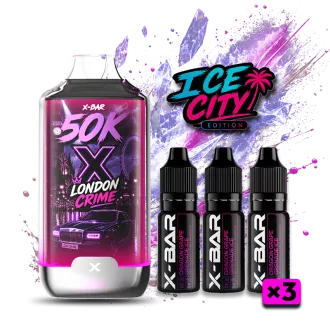 Puff Ice City 50K – London Crime  –  Rechargeable I X-Bar