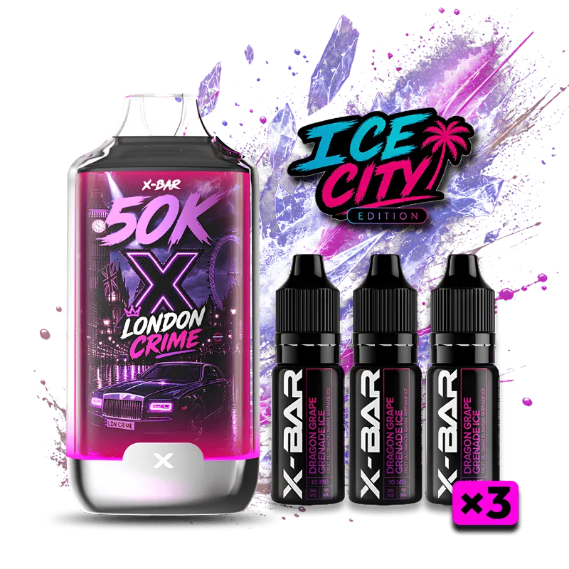 Puff Ice City 50K – London Crime  –  Rechargeable I X-Bar