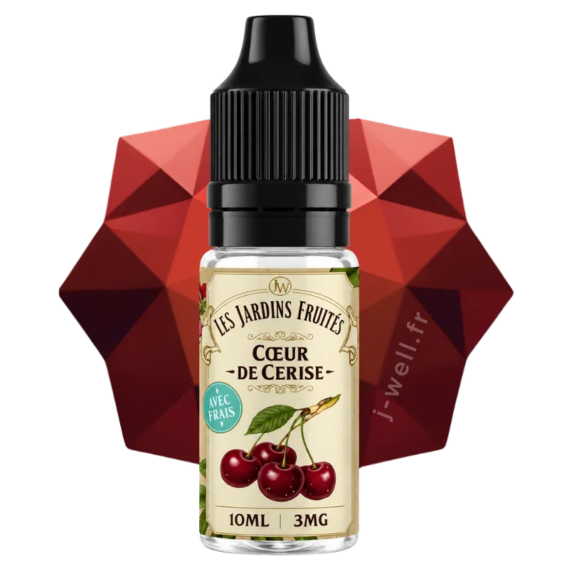 E-liquide 10ml Cœur de Cerise - J WELL