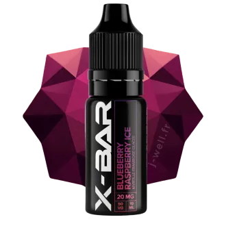 E-liquide 10ml Blueberry Raspberry Ice - X-Bar