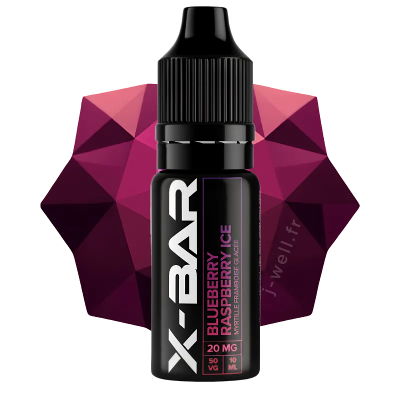 E-liquide 10ml Blueberry Raspberry Ice - X-Bar