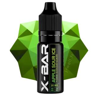 E-liquide 10ml Sour Apple Ice - X-Bar