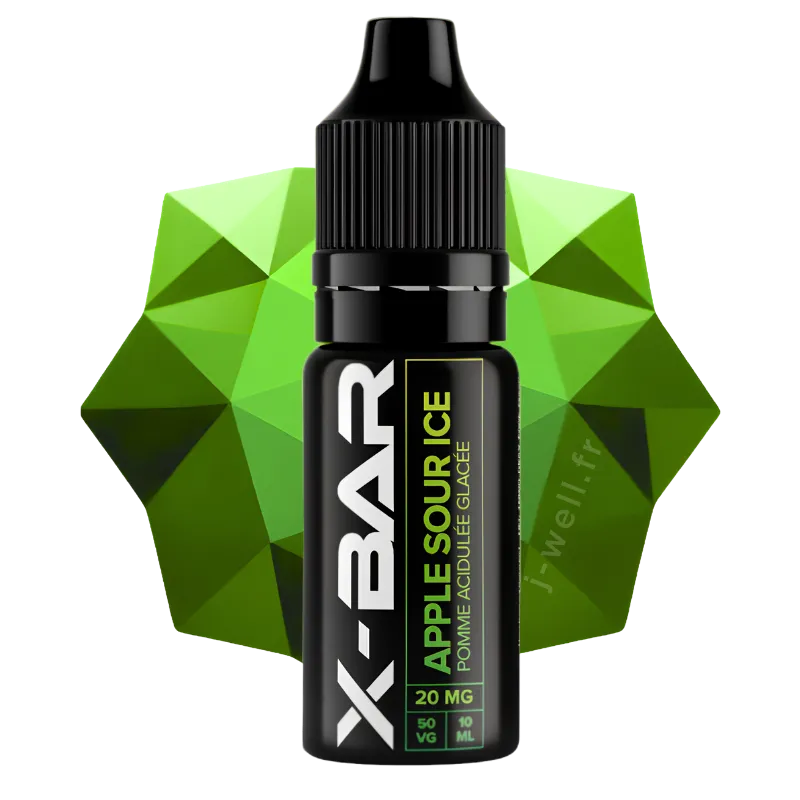 E-liquide 10ml Sour Apple Ice - X-Bar