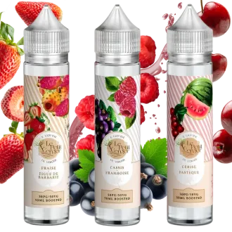Pack de 3 e-liquides 50ml Fruits Rouges - Le Petit Verger