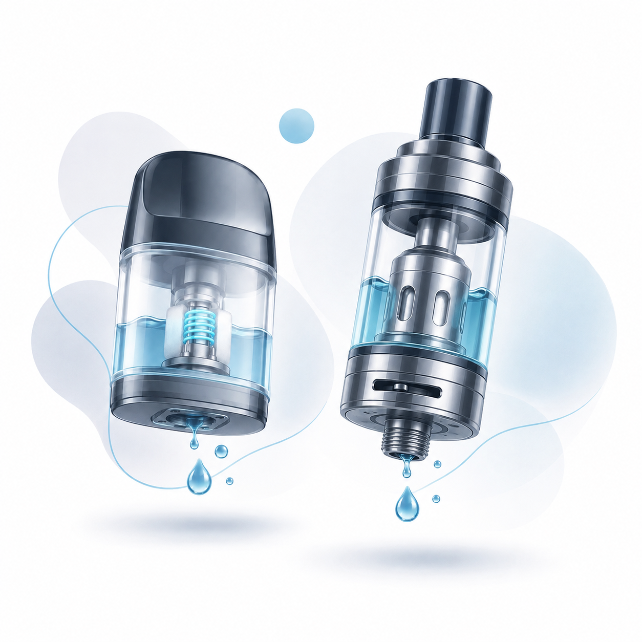 Résistance et fuite de cigarette électronique Résistance de cigarette électronique pouvant provoquer une fuite de e-liquide