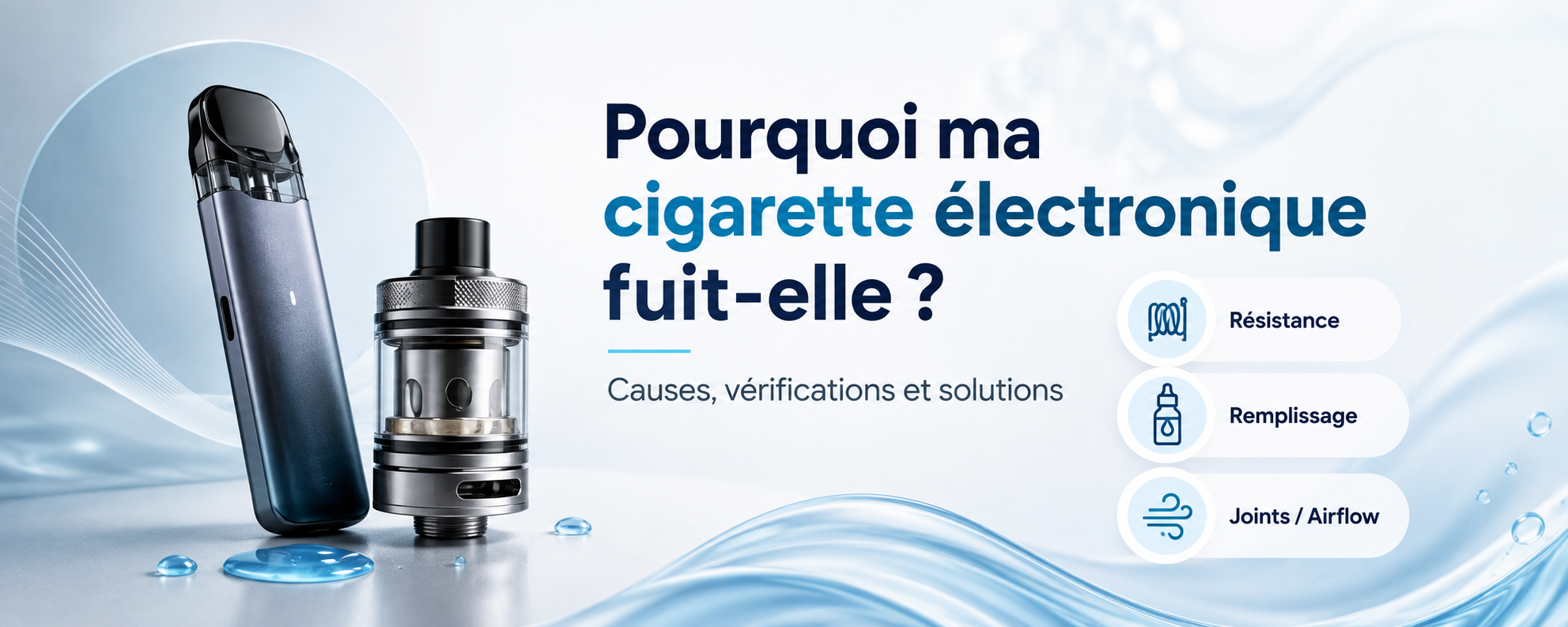 Pourquoi ma cigarette fuit