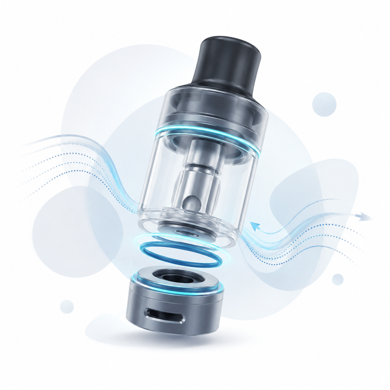 Joints, airflow et fuite de cigarette électronique Vérifier les joints et l’airflow d’une cigarette électronique qui fuit
