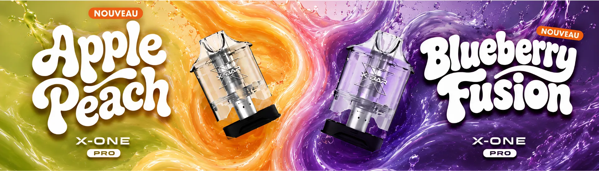 Pod Blueberry Fusion / Apple Peach X-One Pro