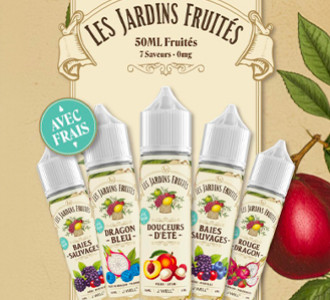 Les Jardins Fruits J-Well : e-liquides 50ml fruits et frais face au Petit  Verger et La Cueillette de Louise