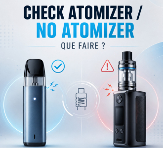 Check Atomizer / No Atomizer : que faire sur sa cigarette électronique ?
